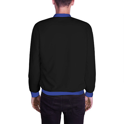 Мужской бомбер Сиреноголовый / 3D-Синий – фото 4