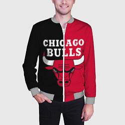 Бомбер мужской Чикаго Буллз, цвет: 3D-меланж — фото 2