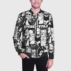 Бомбер мужской UNDERTALE, цвет: 3D-черный — фото 2