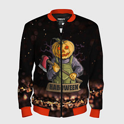 Бомбер мужской Halloween, цвет: 3D-красный