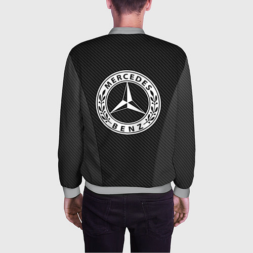 Мужской бомбер MERCEDES-BENZ / 3D-Меланж – фото 4