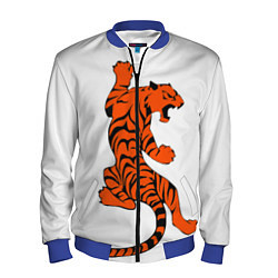 Бомбер мужской Тигр, цвет: 3D-синий