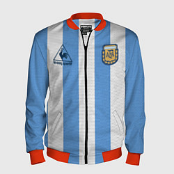 Мужской бомбер Джерси Марадоны с автографом