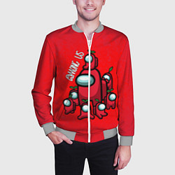 Бомбер мужской AMONG US, цвет: 3D-меланж — фото 2