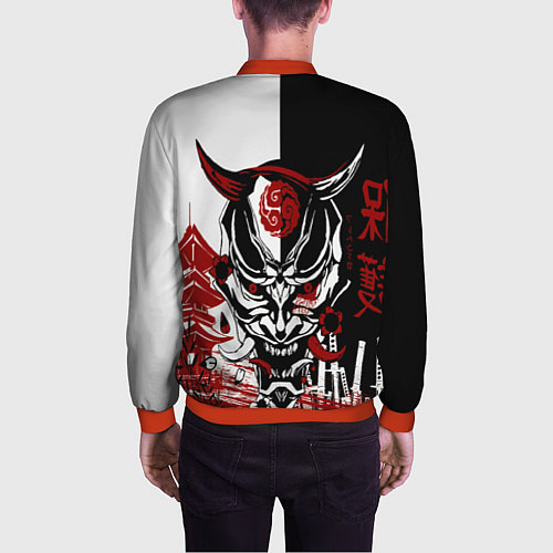 Мужской бомбер Самурай Samurai / 3D-Красный – фото 4