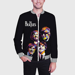Бомбер мужской The Beatles, цвет: 3D-меланж — фото 2