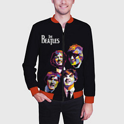 Бомбер мужской The Beatles, цвет: 3D-красный — фото 2