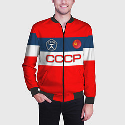 Бомбер мужской СССР, цвет: 3D-черный — фото 2
