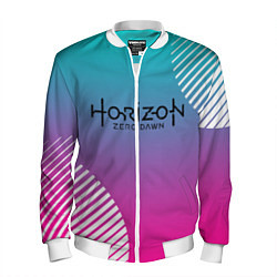 Бомбер мужской Horizon Zero Dawn, цвет: 3D-белый