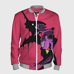Бомбер мужской Евангилион, цвет: 3D-меланж