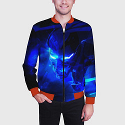 Бомбер мужской Валорант, цвет: 3D-красный — фото 2