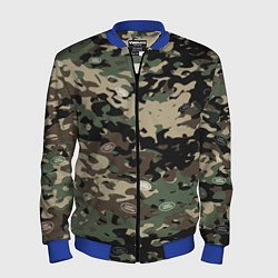 Бомбер мужской Камуфляж Land Rover, цвет: 3D-синий