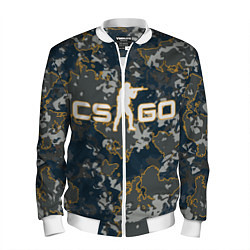 Бомбер мужской CS:GO - Camo, цвет: 3D-белый