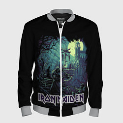 Бомбер мужской IRON MAIDEN, цвет: 3D-меланж