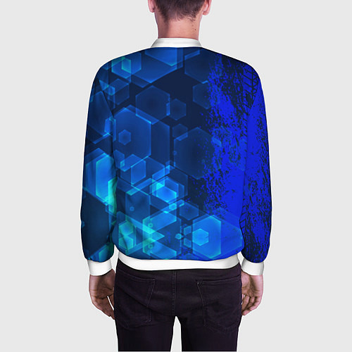 Мужской бомбер Volkswagen / 3D-Белый – фото 4