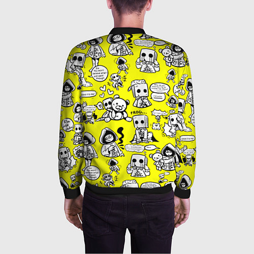 Мужской бомбер LITTLE NIGHTMARES / 3D-Черный – фото 4