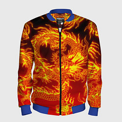 Бомбер мужской ДРАКОН, цвет: 3D-синий