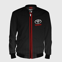 Бомбер мужской TOYOTA PASSION FOR LIFE, цвет: 3D-черный