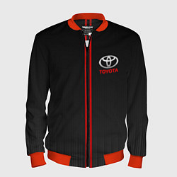 Бомбер мужской TOYOTA PASSION FOR LIFE, цвет: 3D-красный