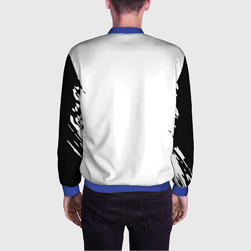 Мужской бомбер Черный клеывер аниме / 3D-Синий – фото 4