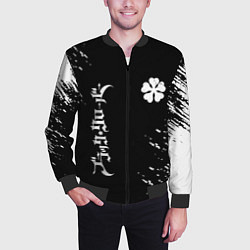 Бомбер мужской Черный клевер, цвет: 3D-черный — фото 2