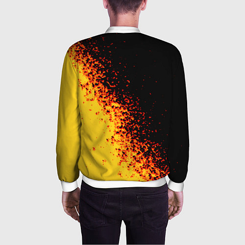 Мужской бомбер Bumblebee / 3D-Белый – фото 4