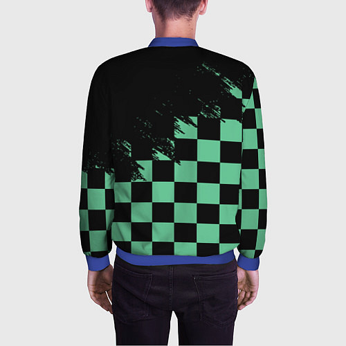 Мужской бомбер TANJIRO KAMADO ТАНДЖИРО / 3D-Синий – фото 4