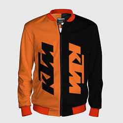 Бомбер мужской KTM КТМ Z, цвет: 3D-красный