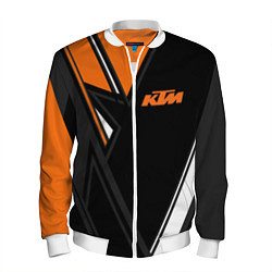 Бомбер мужской KTM КТМ, цвет: 3D-белый