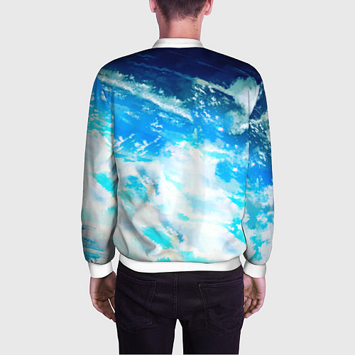 Мужской бомбер Шаман Кинг / 3D-Белый – фото 4