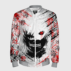 Бомбер мужской ТОКИЙСКИЙ ГУЛЬ КЕН КАНЕКИ, цвет: 3D-меланж