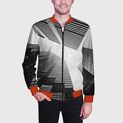 Бомбер мужской Минимализм, цвет: 3D-красный — фото 2