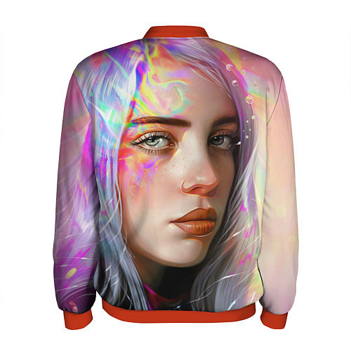 Мужской бомбер Billie Eilish / 3D-Красный – фото 2