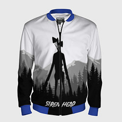 Бомбер мужской SIREN HEAD DARK FOREST, цвет: 3D-синий