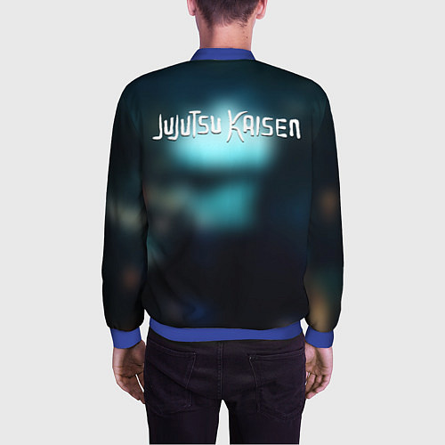 Мужской бомбер Магическая битва / 3D-Синий – фото 4