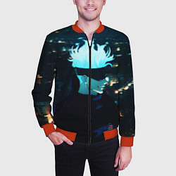 Бомбер мужской Магическая битва, цвет: 3D-красный — фото 2