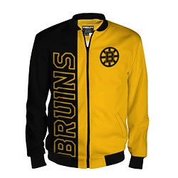 Бомбер мужской NHL BOSTON BRUINS, цвет: 3D-черный