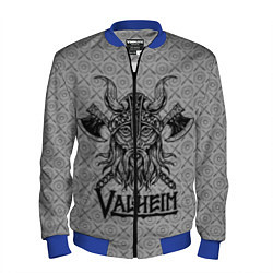Бомбер мужской Valheim Viking dark, цвет: 3D-синий