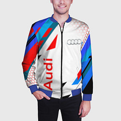 Бомбер мужской AUDI АУДИ SPORT, цвет: 3D-синий — фото 2