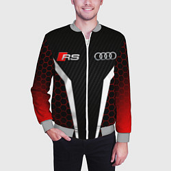 Бомбер мужской AUDI RS АУДИ РС МЕТАЛЛ, цвет: 3D-меланж — фото 2