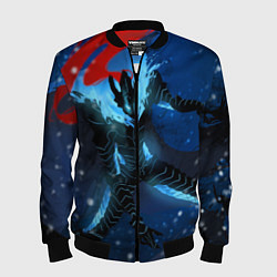 Бомбер мужской Поднятие уровня Аниме, цвет: 3D-черный