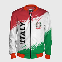 Бомбер мужской MADE IN ITALY, цвет: 3D-красный