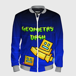 Бомбер мужской Geometry Dash, цвет: 3D-меланж