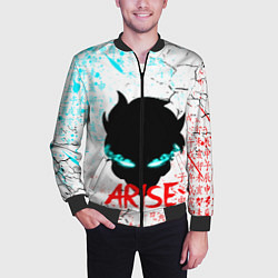 Бомбер мужской СОН ДЖИН ВУ SOLO LEVELING, цвет: 3D-черный — фото 2