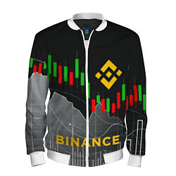 Мужской бомбер BINANCE БИНАНС ГРАФИК