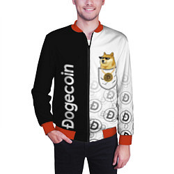 Бомбер мужской DOGECOIN DOGE КАРМАН, цвет: 3D-красный — фото 2