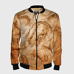 Бомбер мужской Кракен, цвет: 3D-черный