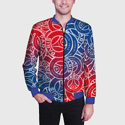 Бомбер мужской ФК ПСЖ PARIS SAINT GERMAIN, цвет: 3D-синий — фото 2