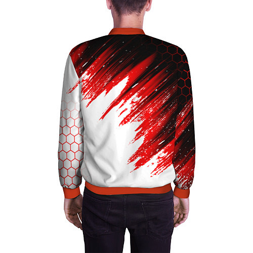 Мужской бомбер FC AJAX AMSTERDAM ФК АЯКС / 3D-Красный – фото 4