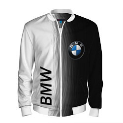 Бомбер мужской Black and White BMW, цвет: 3D-белый